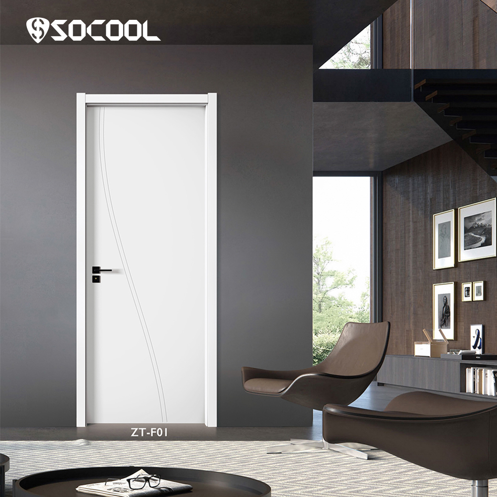 Porte intérieure contemporaine en bois blanc Socool Pure Elegance 3