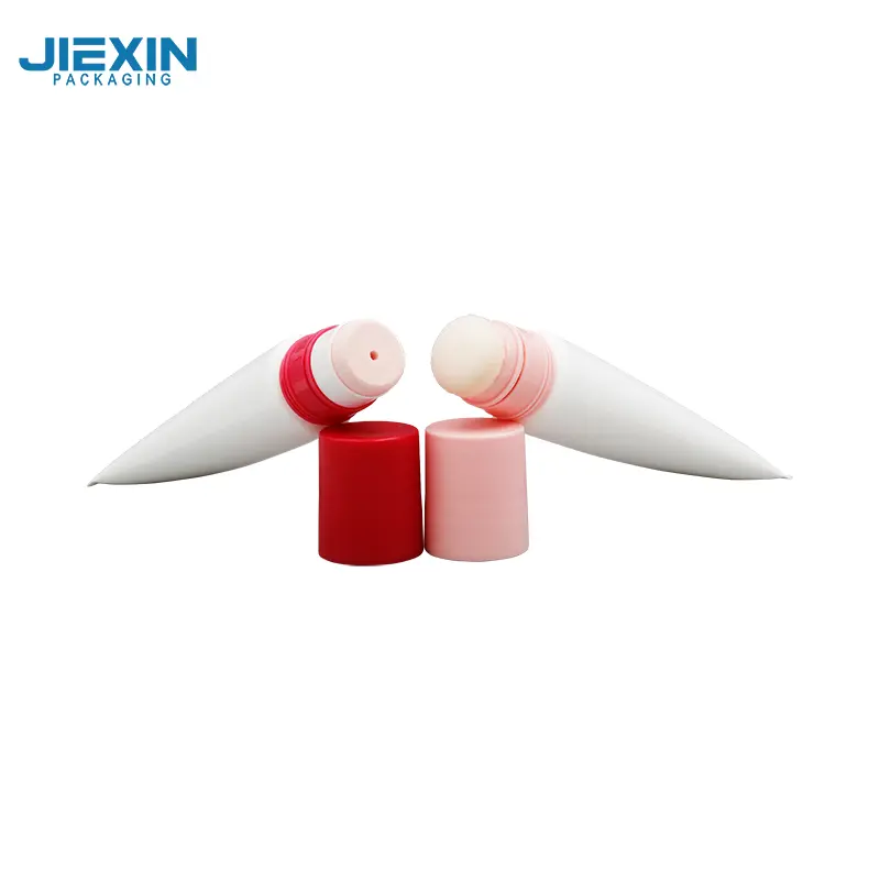 Lip Gloss Squeeze Tubes with Silver Top - - JIEXIN 4