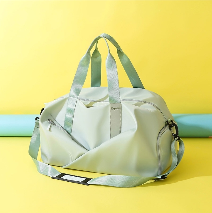 Nova moda personalidade bolsa de viagem separação seca e molhada independente sapato armazém esportes saco de fitness 1
