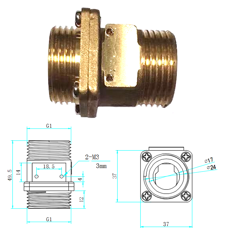 SANQIAOHUI Brass water flow switch sensor 5