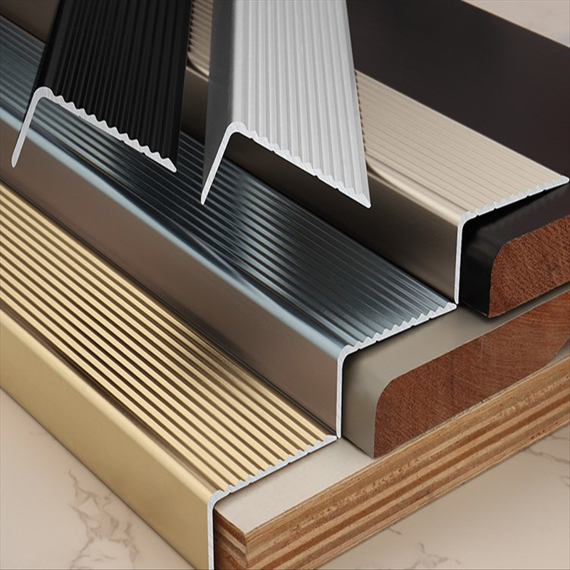 Metal Edge Trim Aluminum Anti-Skidding Stair Nosing 1
