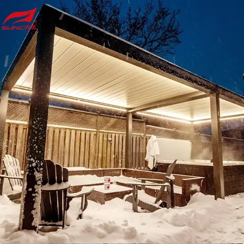 Louvered Pergola ee Ganacsiga SYNC 3