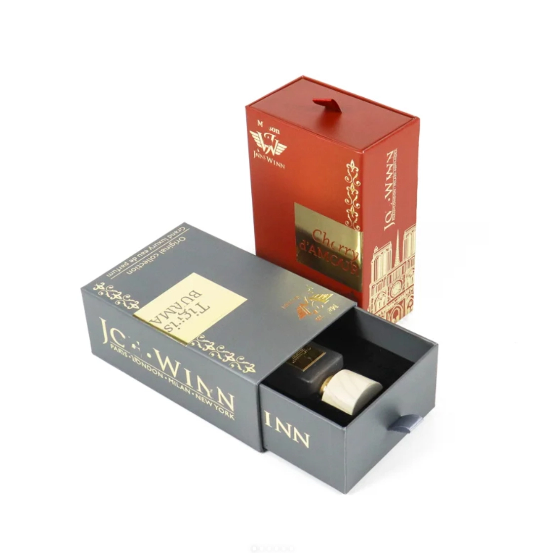 Simple yet luxurious French style perfume packaging box 1