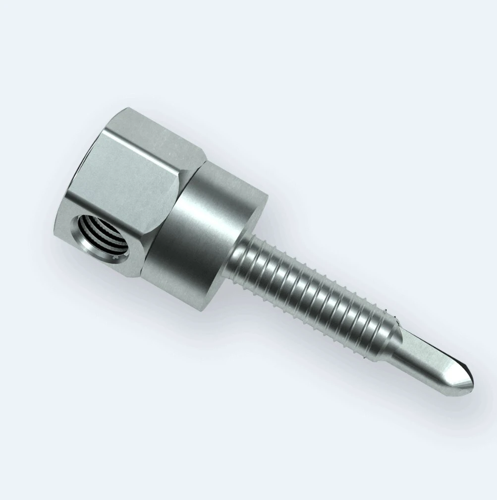 High Precision CNC Turning Machined Stainless Steel Stud Bolts Fasteners 1
