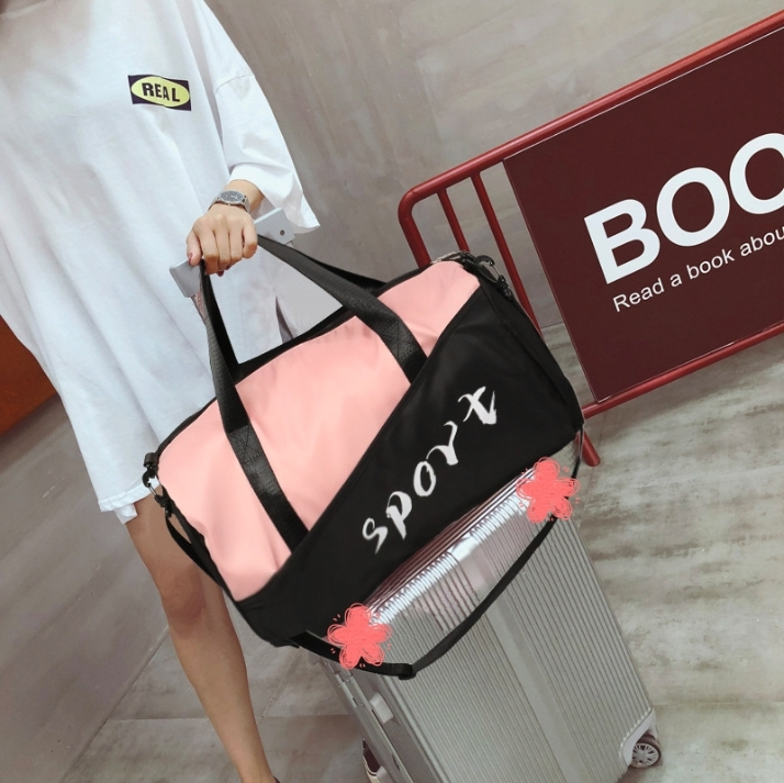 Bolsa esportiva para lazer ao ar livre, bolsa de treinamento com separação seca e úmida, à prova d'água, para viagem, fitness 1