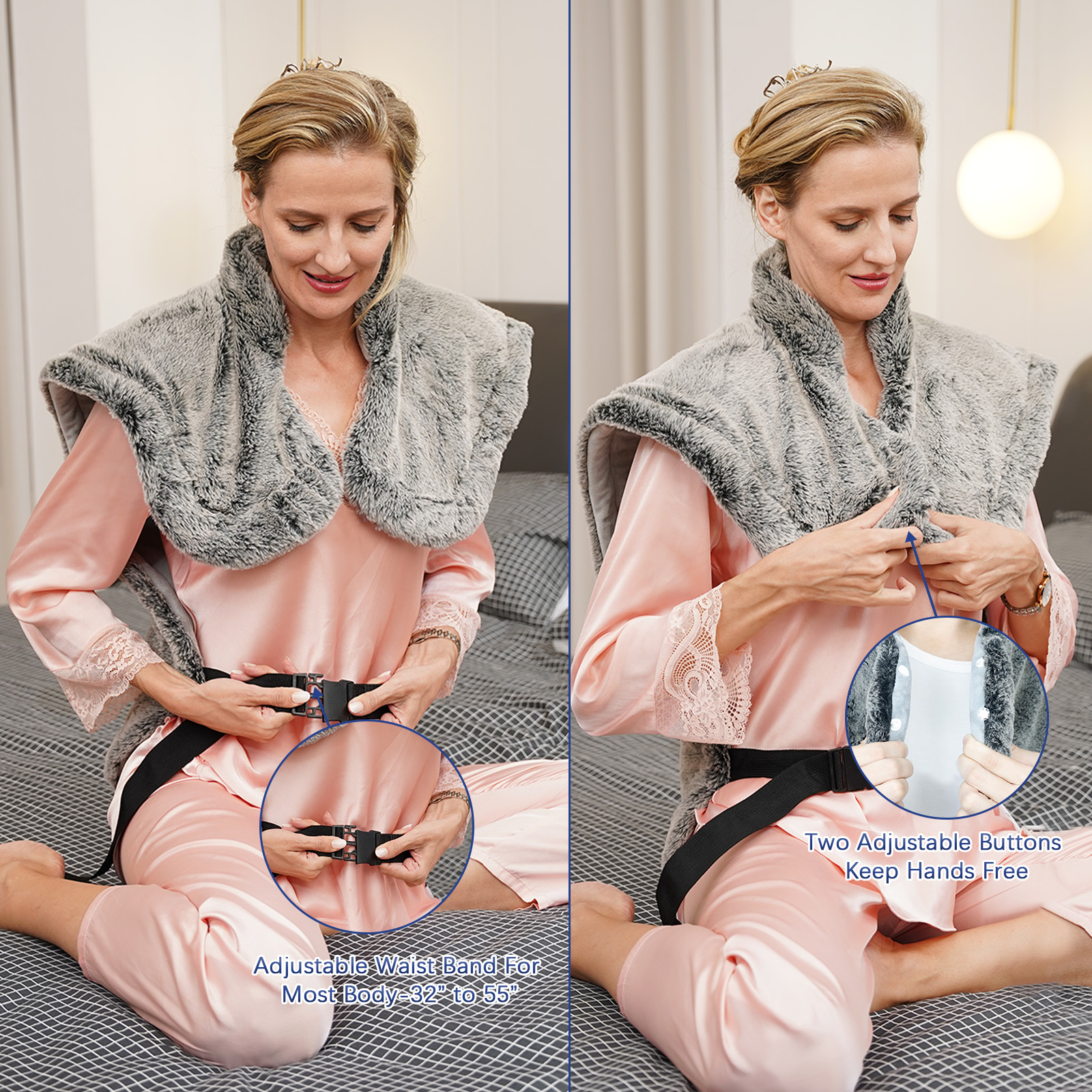 UTK far Infrared Heating Pad for Neck Shoulder and Back Pain Relief