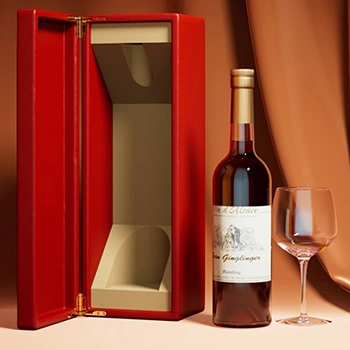 高級赤スイング蓋ワイン酒包装箱 1