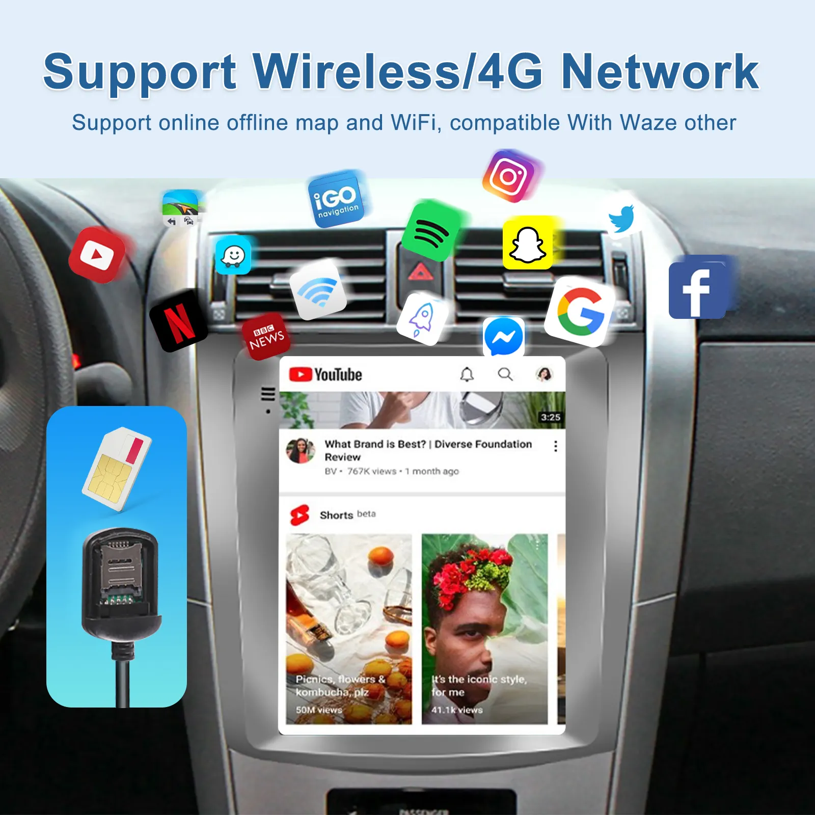 Custom Car Multimedia Player JMANCE-1 3