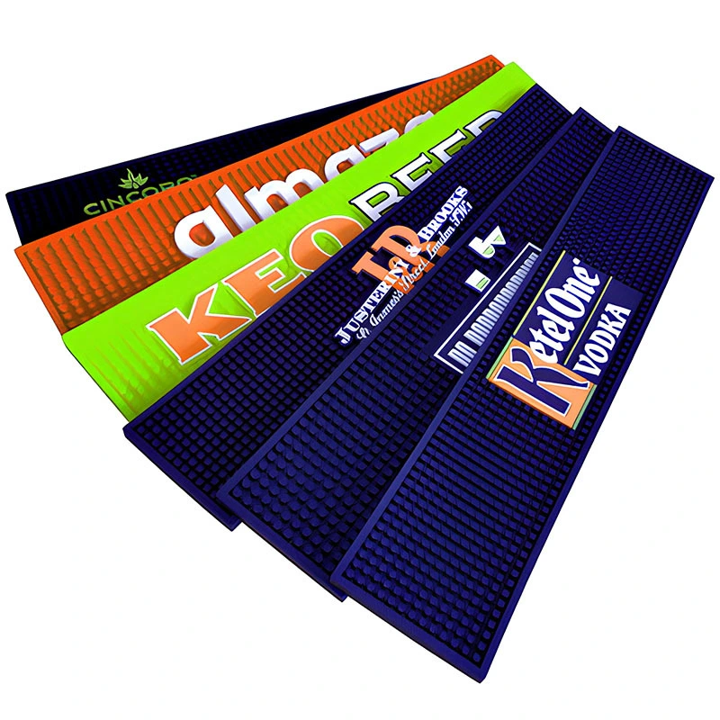 Gummi-Barmatte, personalisierbar, individuelles Design, Longrichbar 1