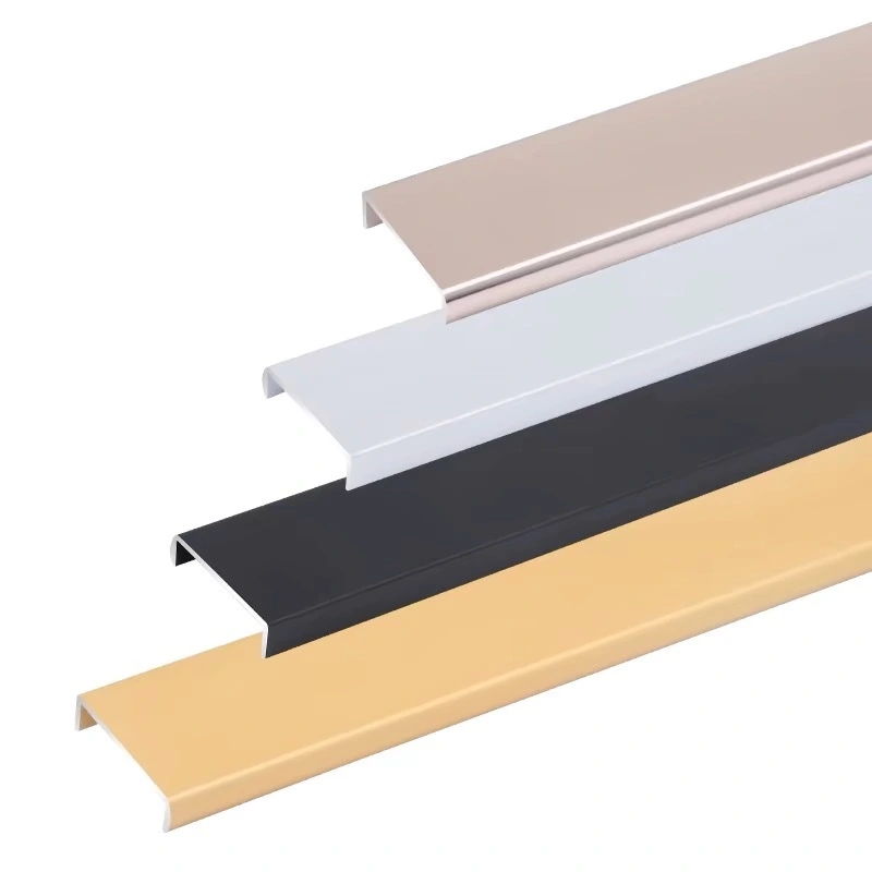Metal Furniture Accessories Aluminum U Shaped Metal Profiles Edge Banding Trim 1