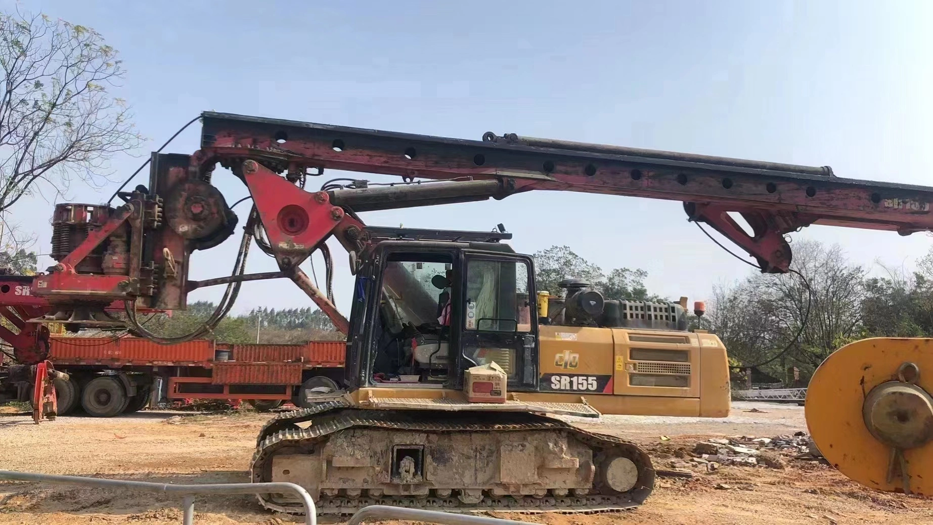 Mesin Rig Pengeboran Putar Sany sr155 Rotary Piling Drill Rig bekas untuk penjualan panas 1