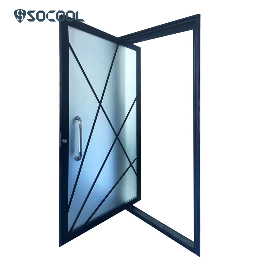 Socool Timeless Sophistication Black Pivot Entry Door 3