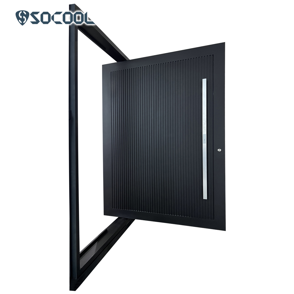 Socool Timeless Sophistication Black Pivot Entry Door 2
