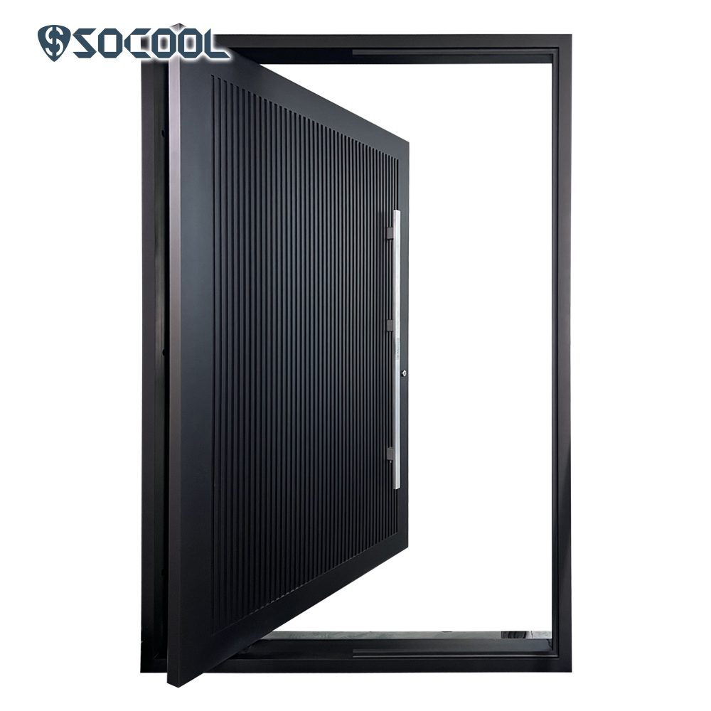 Socool Timeless Sophistication Black Pivot Entry Door 1
