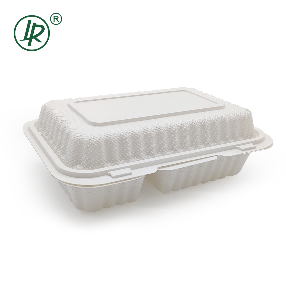 Rectangular Clamshell Hinged Food Container - lrpacking