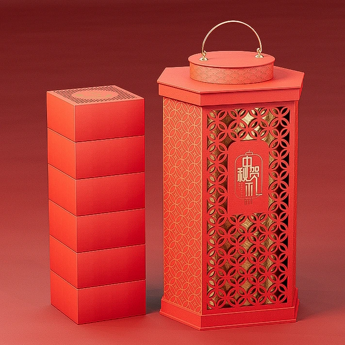Выдвижная упаковочная коробка Mooncake 1