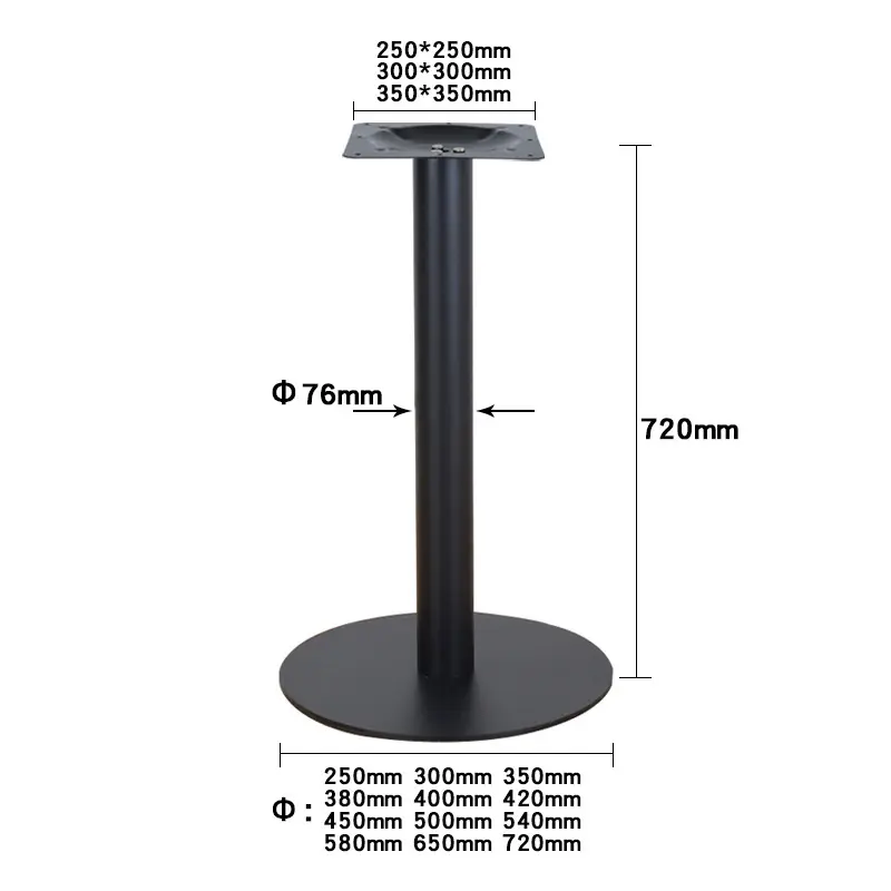 Hotcast Iron Bistro Table Base TT Full Payment Before Shipment (30% in Advance ZHD Hardware Brand 5