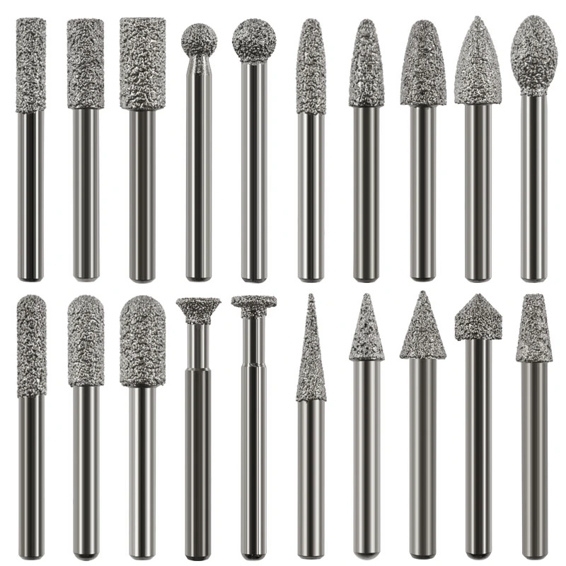 Johnson Tools Diamond Tool Carving Stone Diamond Engraving Grinding Bit For Engraving Carving Tool 1