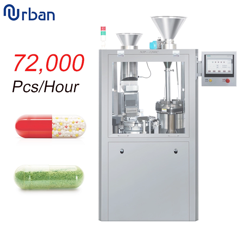 Máquina automatizada do enchimento do encapsulamento da cápsula do pó farmacêutico totalmente automático de NJP 1200C 1