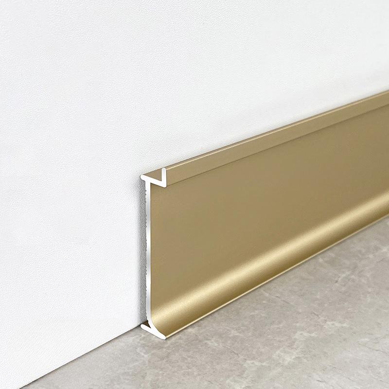 Aluminum Decorative Line Concealed Baseboard Metal inlaid skirting 3