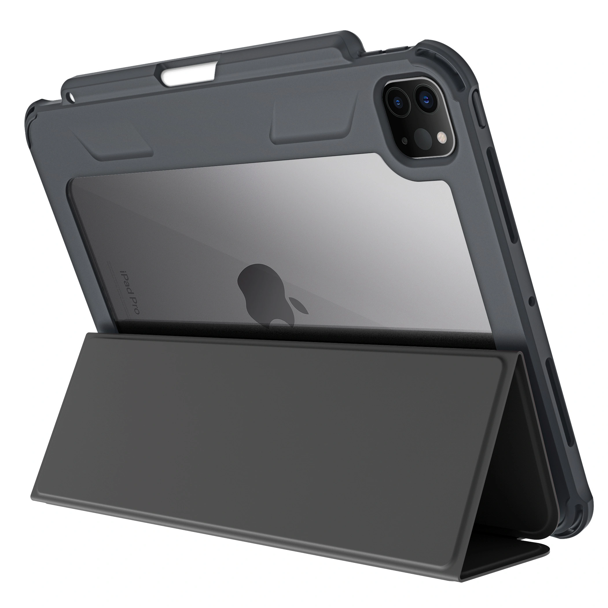 2024 nueva llegada claro 2,0mm PC TPU cuatro esquinas Airbag a prueba de golpes cubierta inteligente iPad Funda de cuero para iPad Air 10,9 pulgadas 6/5/4th 1