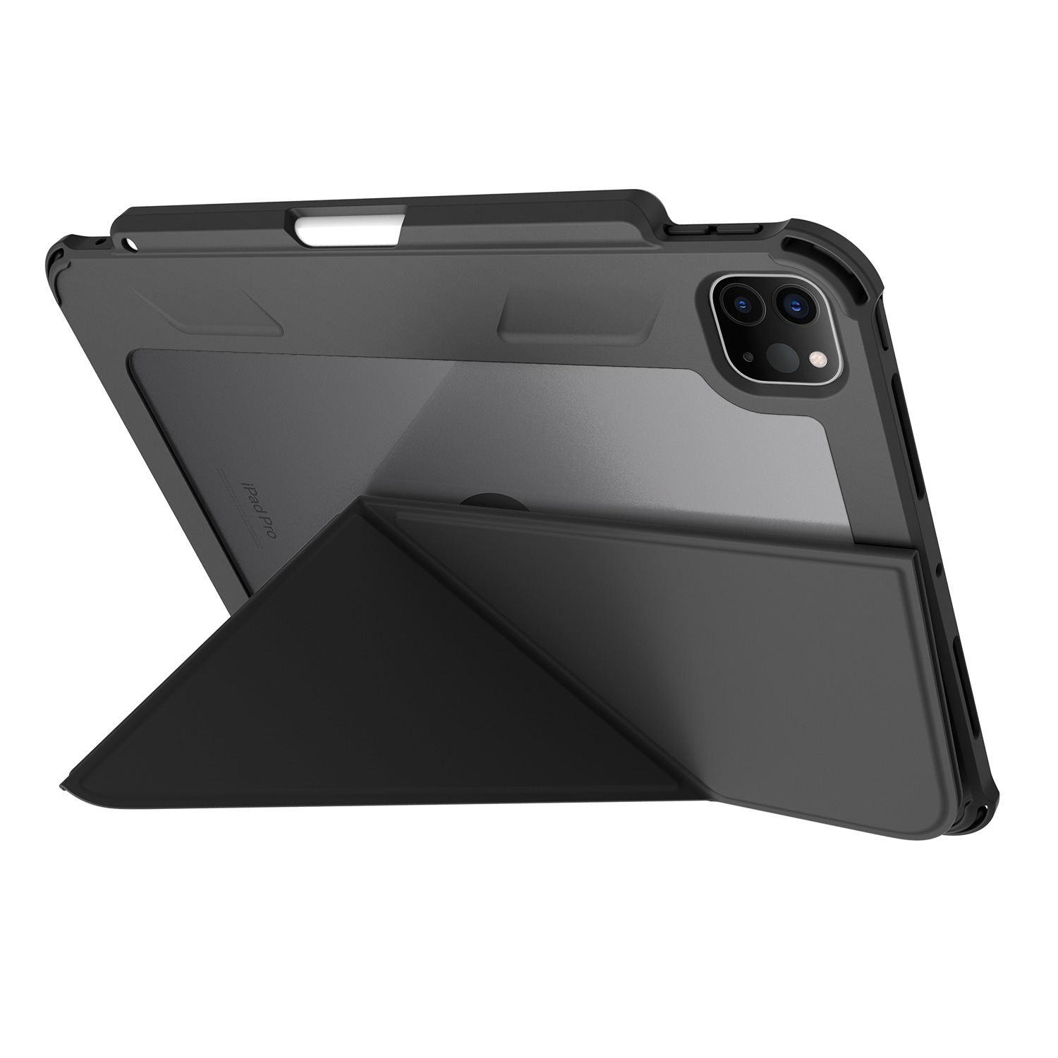 2024 New Arrival Clear 2.0mm PC TPU Four Corner Airbag Shockproof Smart Cover iPad Leather Case For iPad Air 10.9 inch 6/5/4th 3