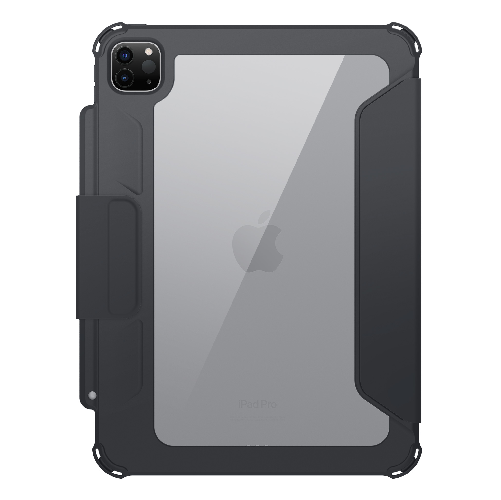 2024 New Arrival Clear 2.0mm PC TPU Four Corner Airbag Shockproof Smart Cover iPad Leather Case For iPad Air 10.9 inch 6/5/4th 7