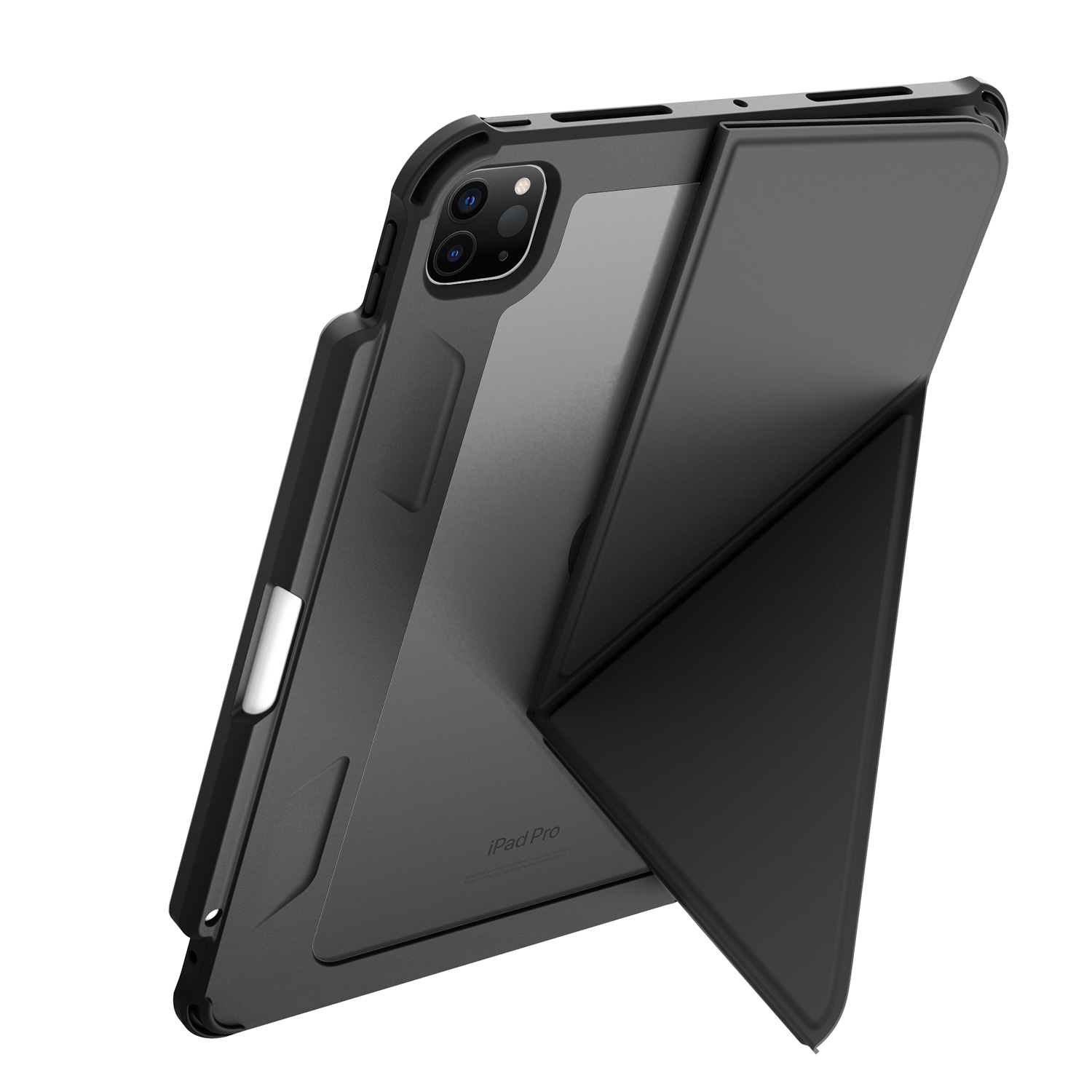 2024 New Arrival Clear 2.0mm PC TPU Four Corner Airbag Shockproof Smart Cover iPad Leather Case For iPad Air 10.9 inch 6/5/4th 4