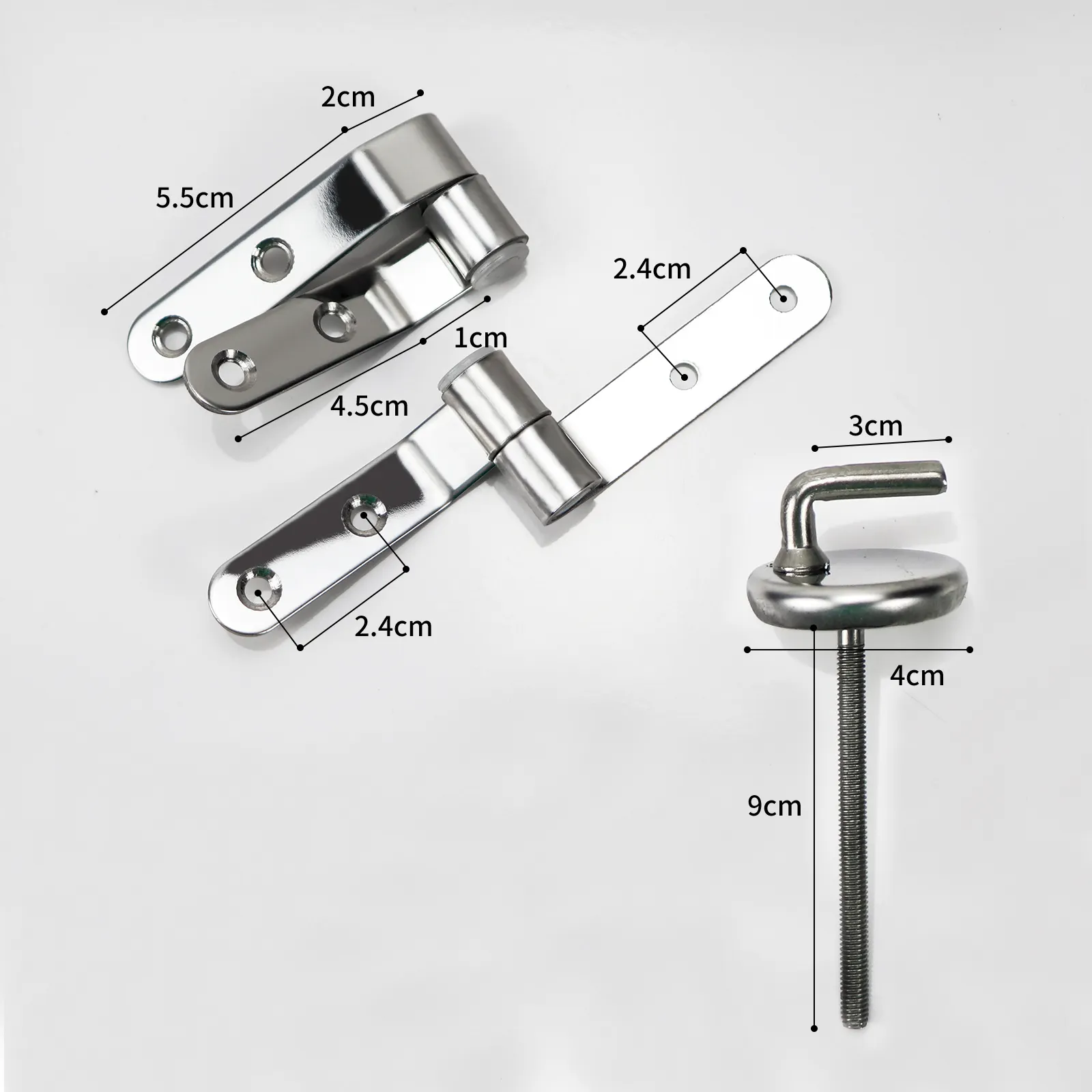 Replacement Toilet Seat Hinges - - Fanmitrk 5