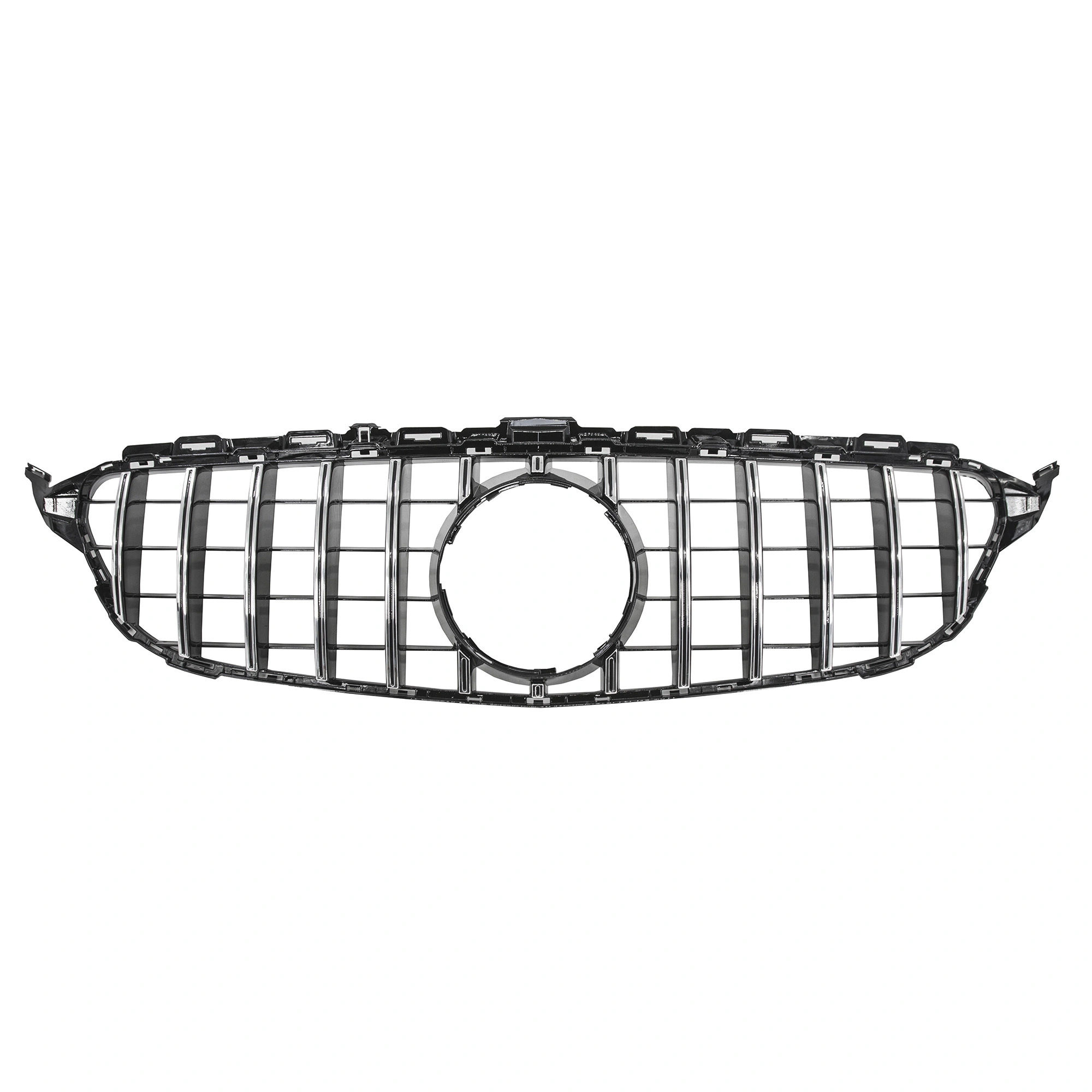 RD Design Front Bumper Grille Grid Mesh ABS AMG GT Style For Mercedes C Class W205 2015-2021 1