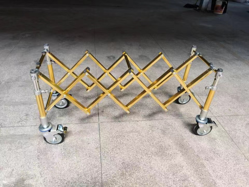 Carro de ataúd de alta resistencia YXZ-D-W1, producto funerario, carro de ataúd de aleación de aluminio 3