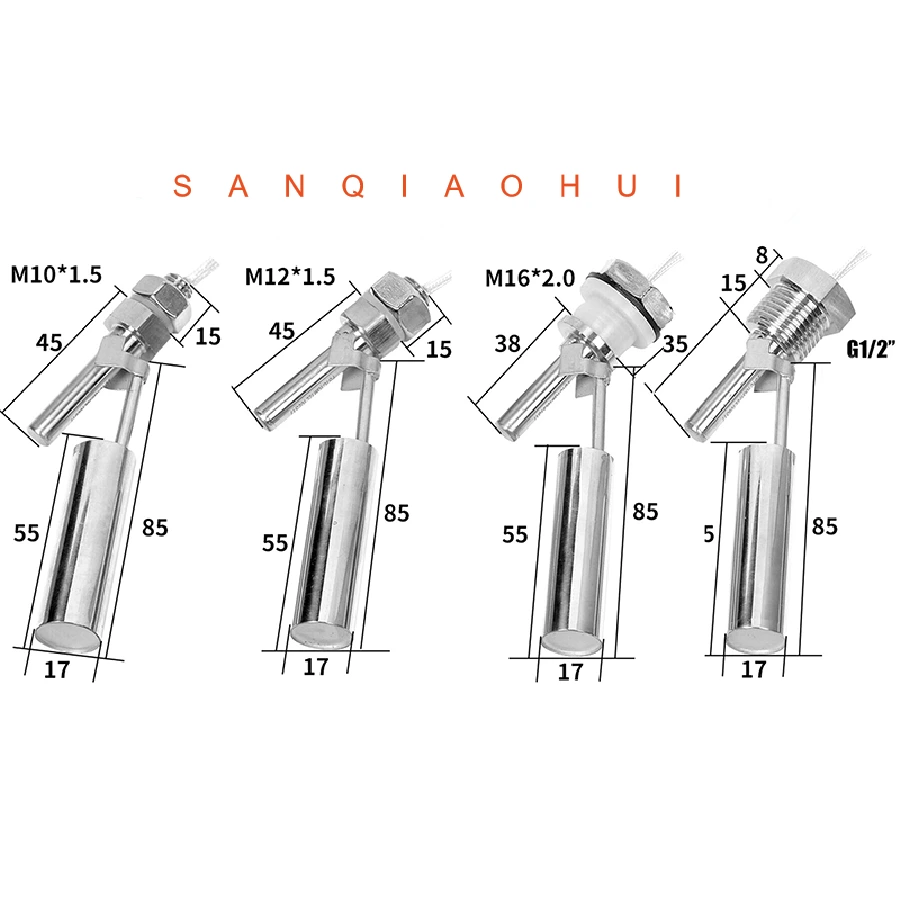 SANQIAOHUI Horizontal installation Stainless Steel Liquid Level Switch 1