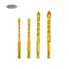 Johnson Tools Broca triangular 6 8 10 12 mm Vidrio totalmente cerámico Hormigón Cemento Pared Taladro eléctrico manual Perforador para azulejos Taladro giratorio Cabezal giratorio 5