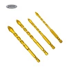 Johnson Tools Broca triangular 6 8 10 12 mm Vidrio totalmente cerámico Hormigón Cemento Pared Taladro eléctrico manual Perforador para azulejos Taladro giratorio Cabezal giratorio 3