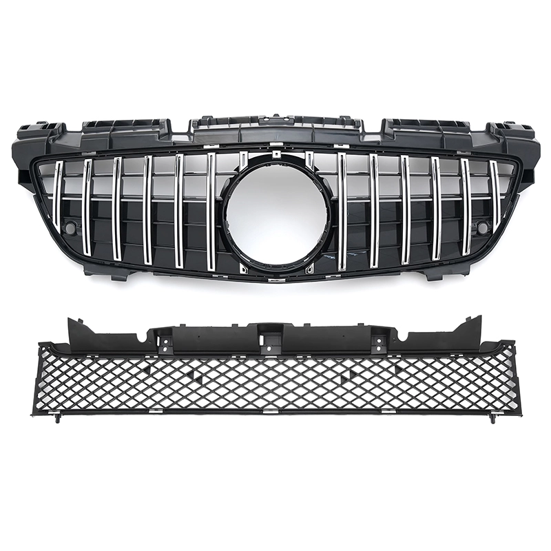 RD Design Front Bumper Grille Grill Radiator Mesh ABS Material AMG GT Style For Mercedes Benz SLK Class R172 1