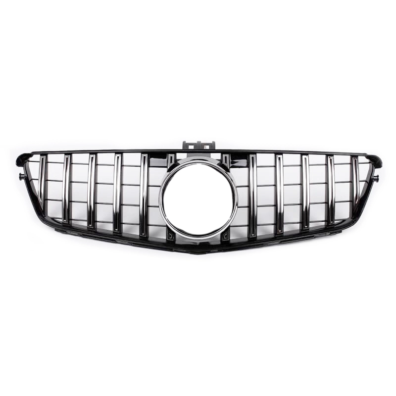 RD Design Front Bumper Grille Grill Radiator Mesh ABS Material AMG GT Style For Mercedes Benz C Class W204 1