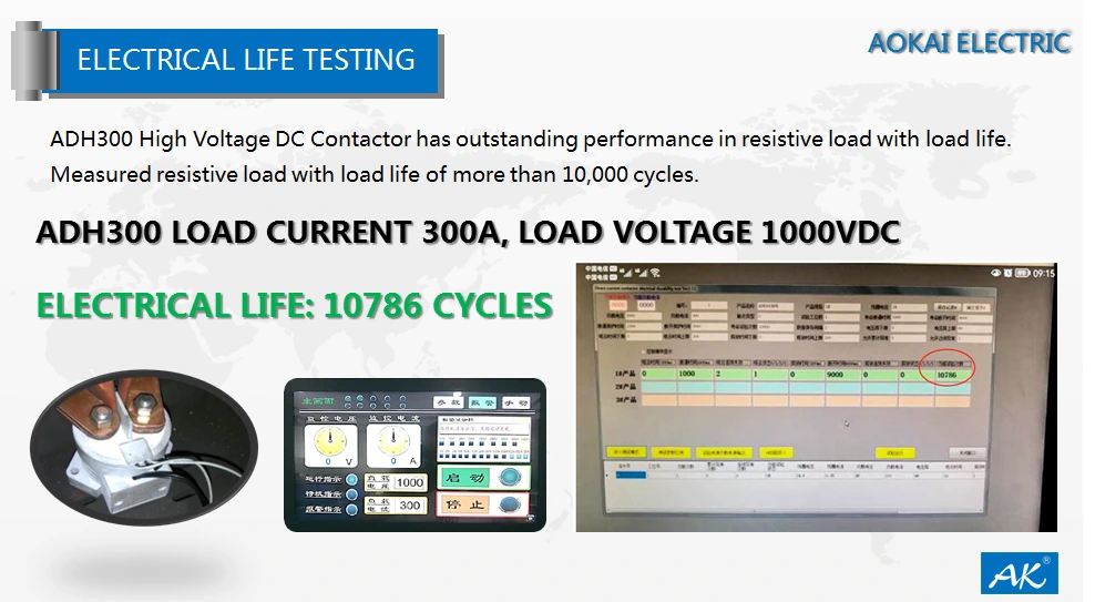 Aokai Electric Made A Breakthrough On ADH300's Electrical Life Time 2