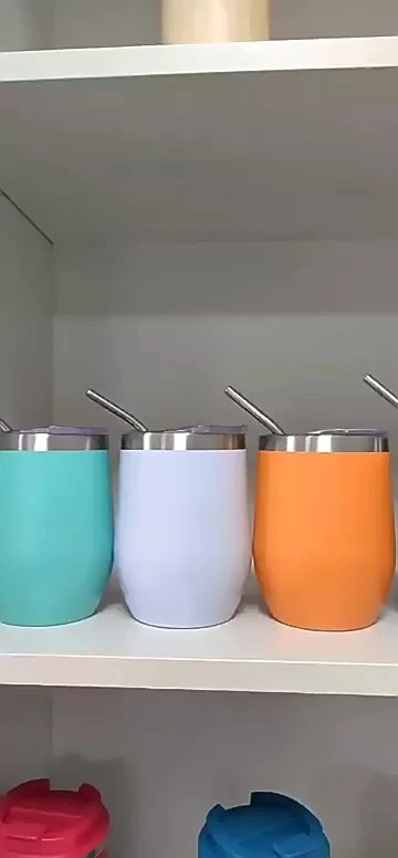 Egg Shaped Stainless Steel Wine Mug With Lid YS-03-BXGJB002 1