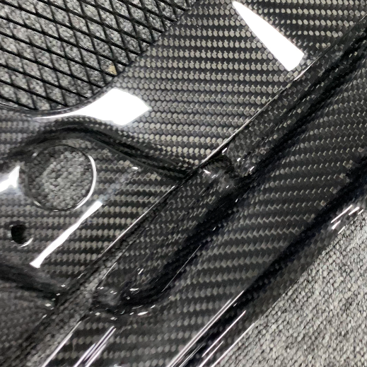 Kits de compartiment moteur Lamborghini Gallardo 2011, produit en fibre de carbone OYA brillant sergé 3K 10