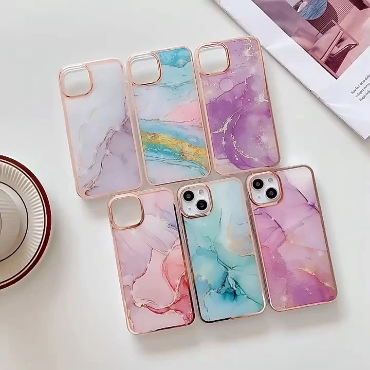 2024 Coque de protection premium pour Samsung Galaxy S24 - Marbre galvanisé - Design IMD - Anti-rayures & - Anti-empreintes digitales 1