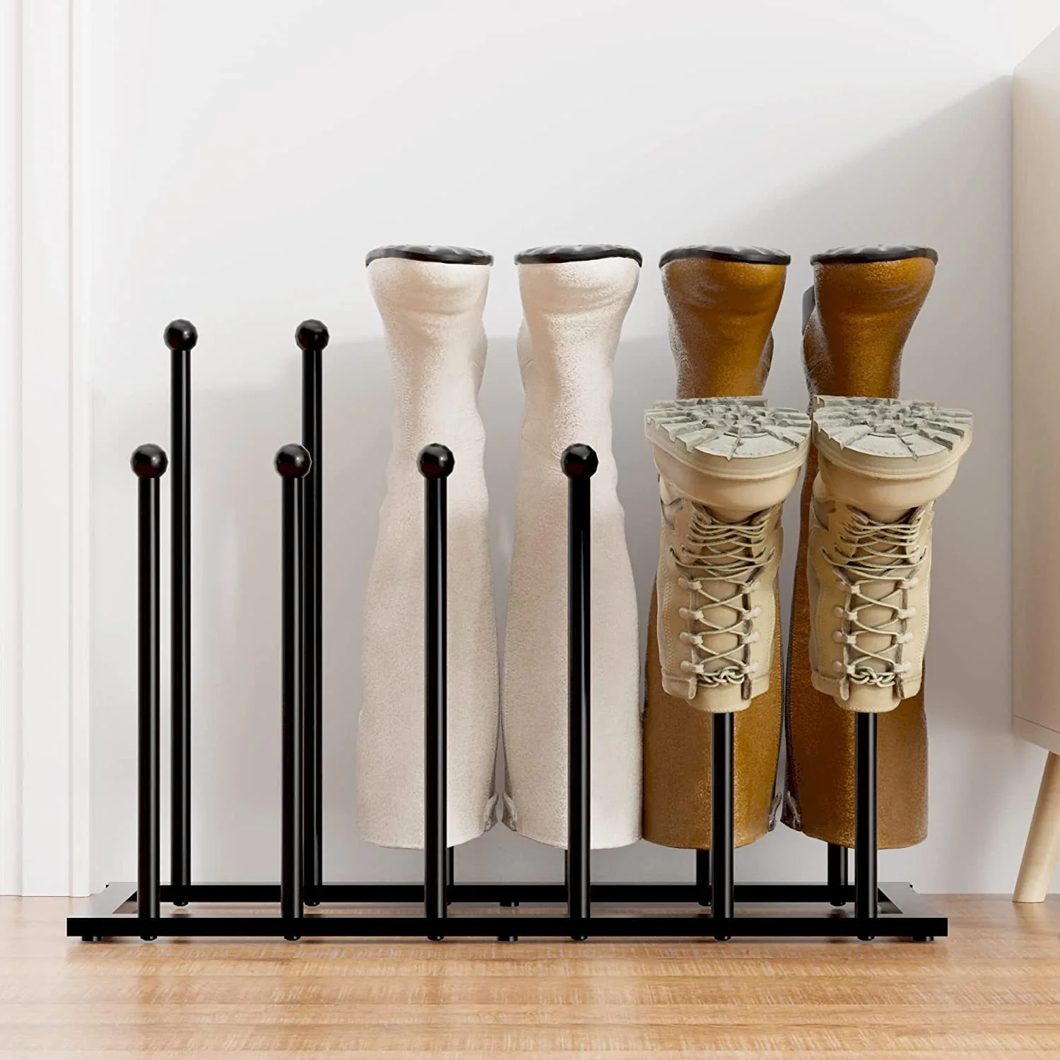 Étagère à chaussures autoportante créative en métal pour le rangement des chaussures en intérieur - sur mesure 1