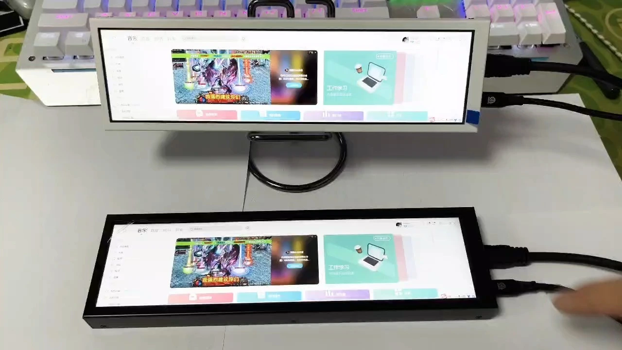 8.8'' 8.8 inch bar lcd display strip lcd display 480X1920 IPS full color TFT LCD display 1