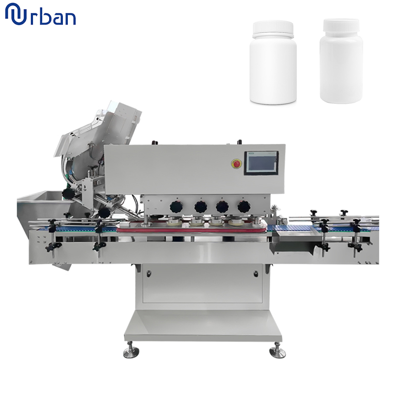 High Speed Automatic Bottle Sealing Capping Machine with Rising Feeder ...
