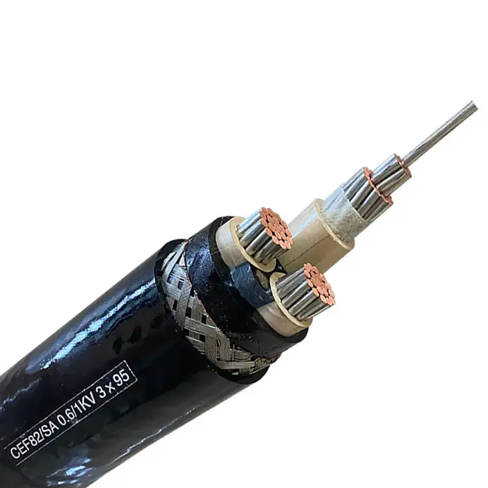 Cable de alimentación marino aislado con polietileno reticulado de tensión nominal 0,6/1kv 1