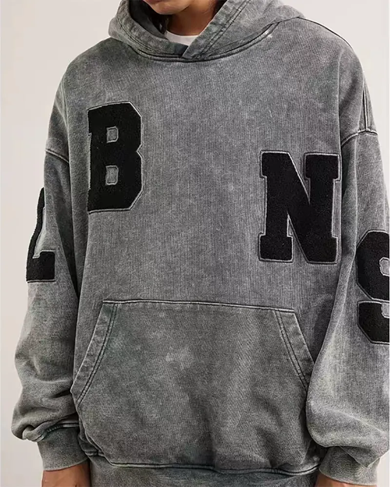 Latesthoodie Men Streetwear Loose Fit Pullover 2