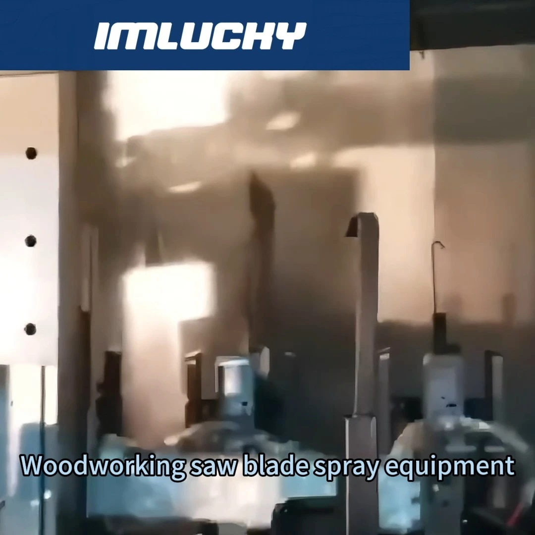 Fully automatic woodworking saw blade spray painting machine 1