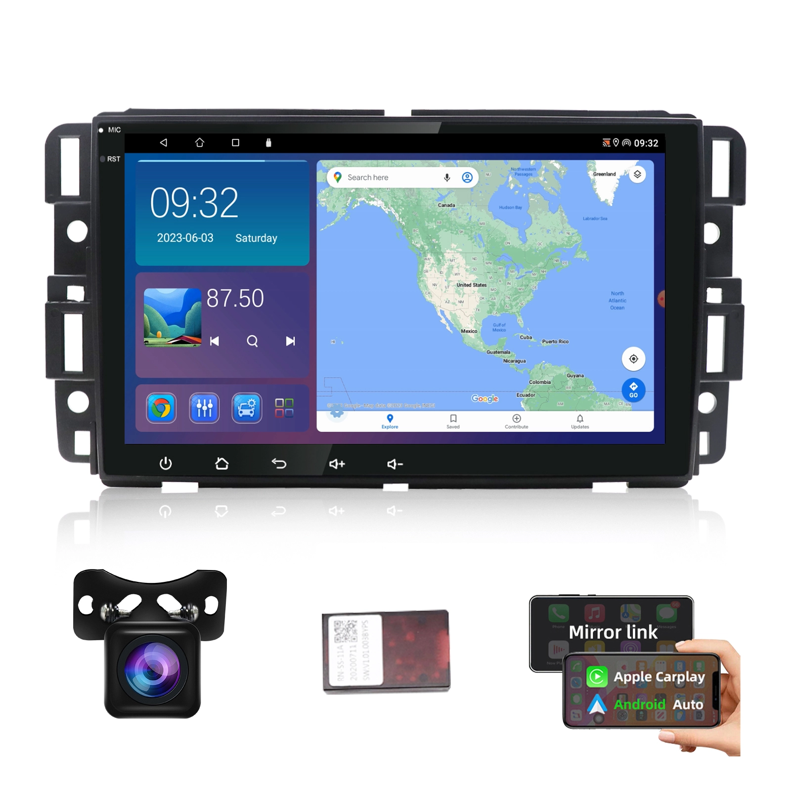 Jmance 8-дюймовый сенсорный экран 1280*720 для GMC Chevrolet Ram 2 ГБ ПЗУ 32 ГБ/64 ГБ DSP Android Auto Carplay 2 Din автомобильное стерео радио 1