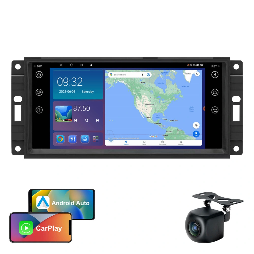 Jmance 7 pulgadas para JEEP Commander 2008 2009 2010 2011 Radio de coche 2 Din navegación Carplay Android estéreo para coche reproductor Multimedia 1