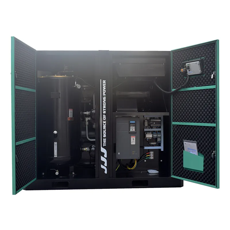 Hot Oil Injected Screw Vacuum Pump Green and Black (customizable) Jinyuan Air Compressor Brand 2