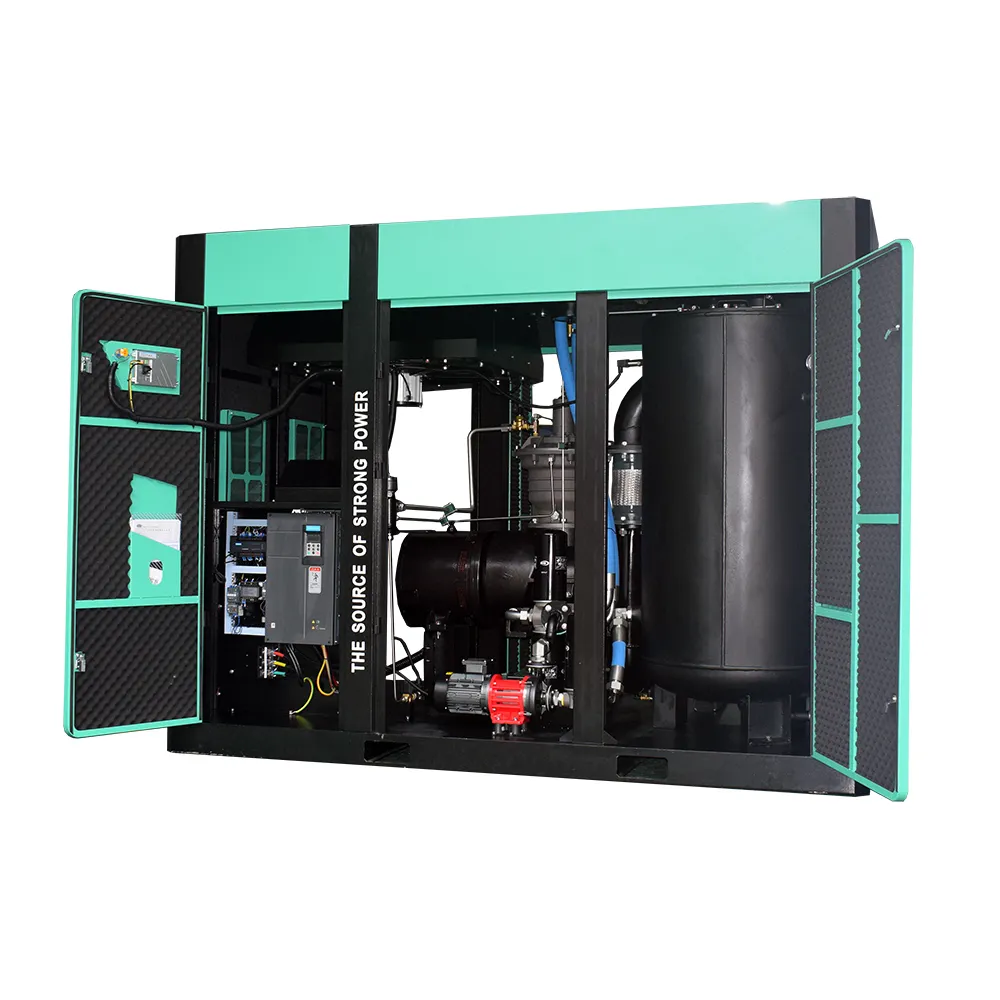 Screw Vacuum Pump Jinyuan Air Compressor Brand Green and Black (customizable) Wooden Case 2